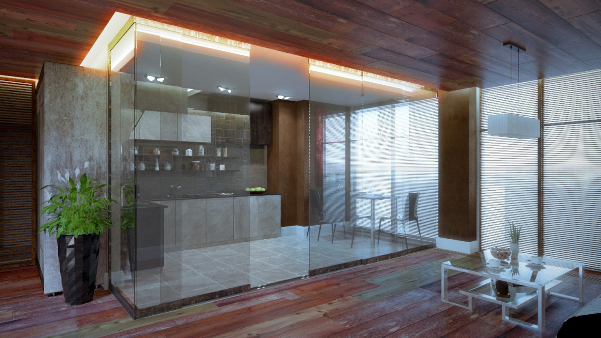 "Стекляшка" "Стекляшка" в 3d max corona render изображение