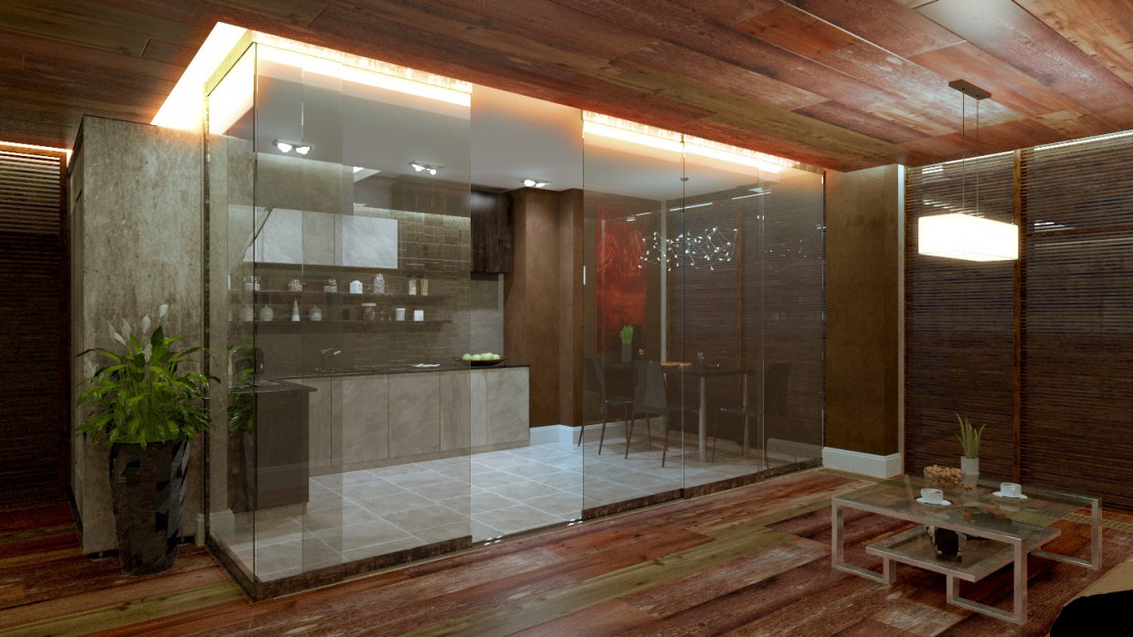 "Стекляшка" "Стекляшка" в 3d max corona render изображение
