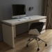 Visualizzazione di una scrivania e un tavolo da toeletta