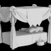 Ліжко з балдахіном в 3d max vray 3.0 зображення