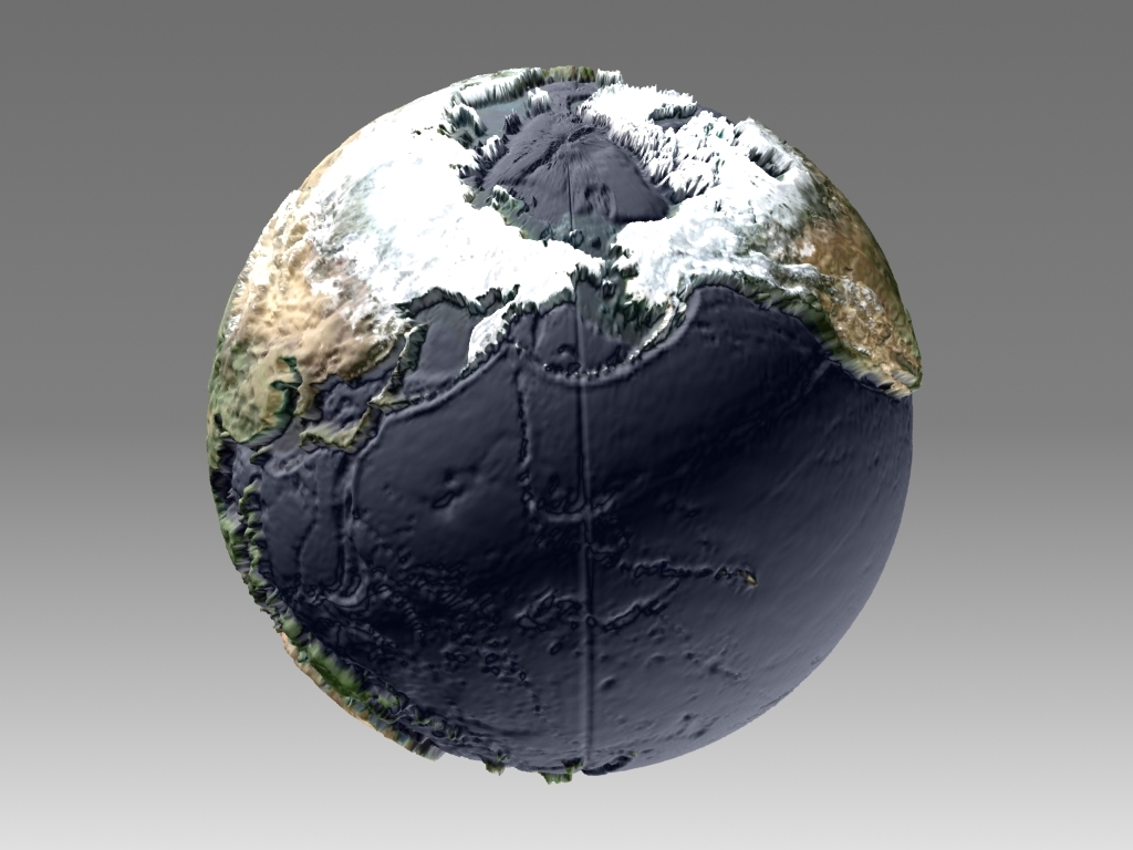 Topografik rölyef ile ölçeklenecek Mapamandi 3D in 3d max mental ray resim