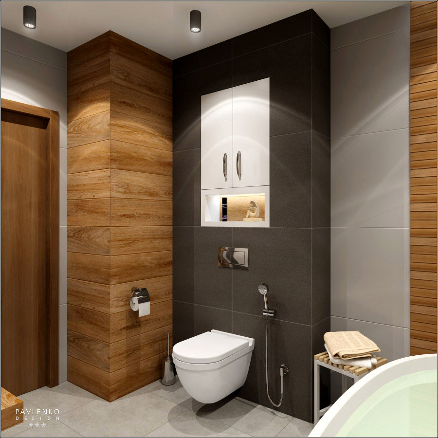 Innenarchitektur des Badezimmers in der Wohnanlage KievSKY in Tschernigow in 3d max vray 1.5 Bild