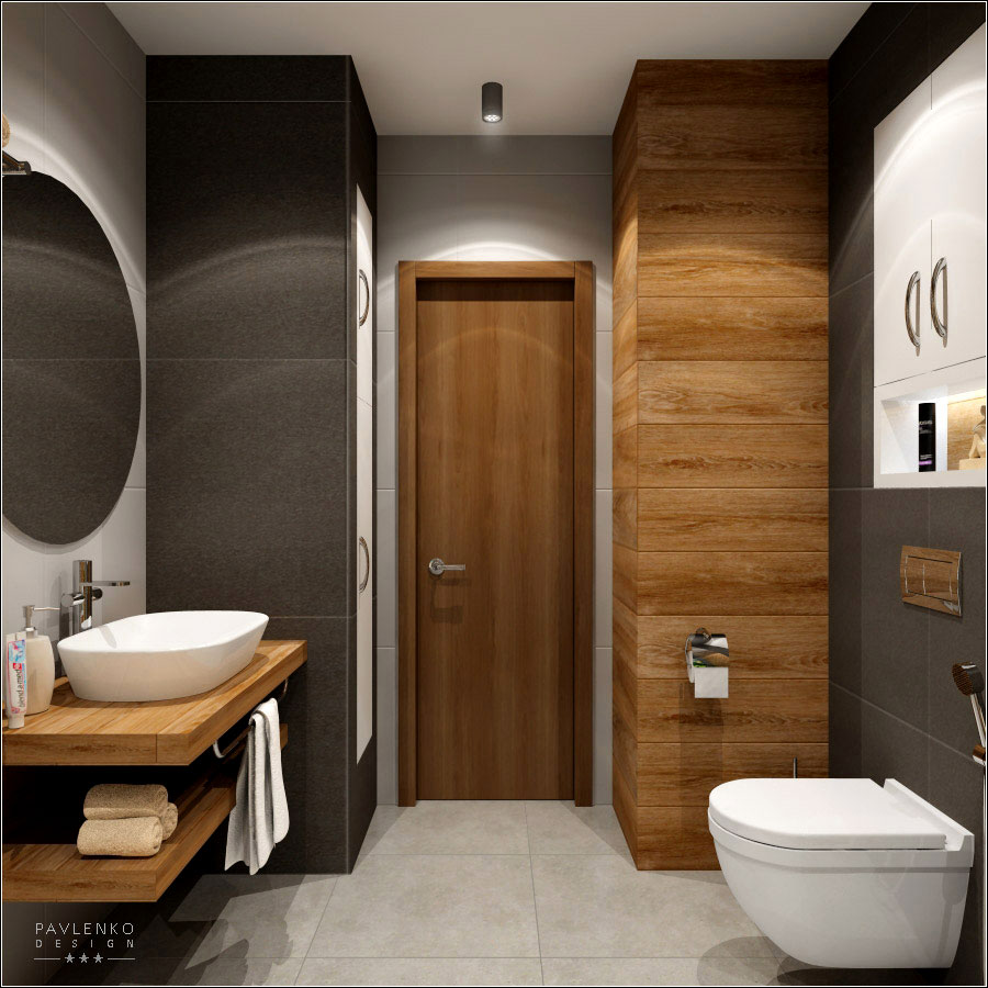 Interior design del bagno nel complesso residenziale KievSKY a Chernigov in 3d max vray 1.5 immagine