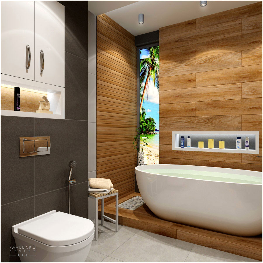 Interior design of the bathroom in the KievSKY residential complex in Chernigov in 3d max vray 1.5 image