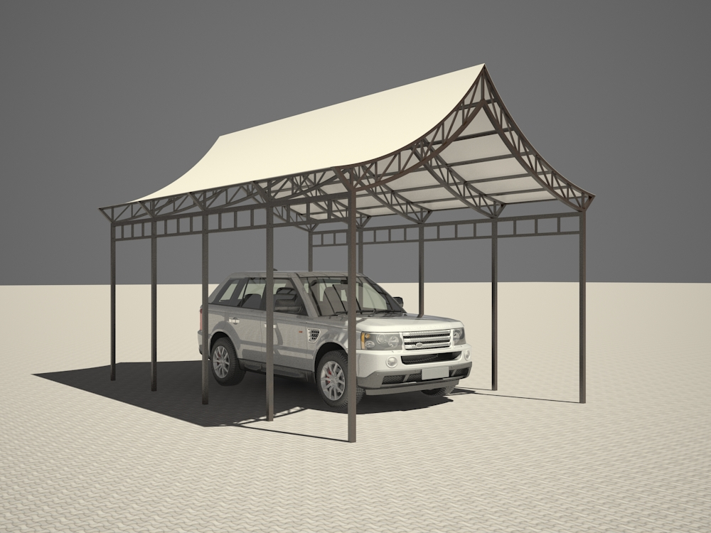 Car shed in 3d max 3d visualization of the project in the Car shed 3d max, render vray 2.5 of inna_s