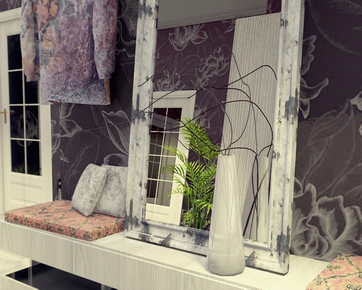 El pasillo en tonos oscuros imagen de El pasillo en tonos oscuros en 3d max vray