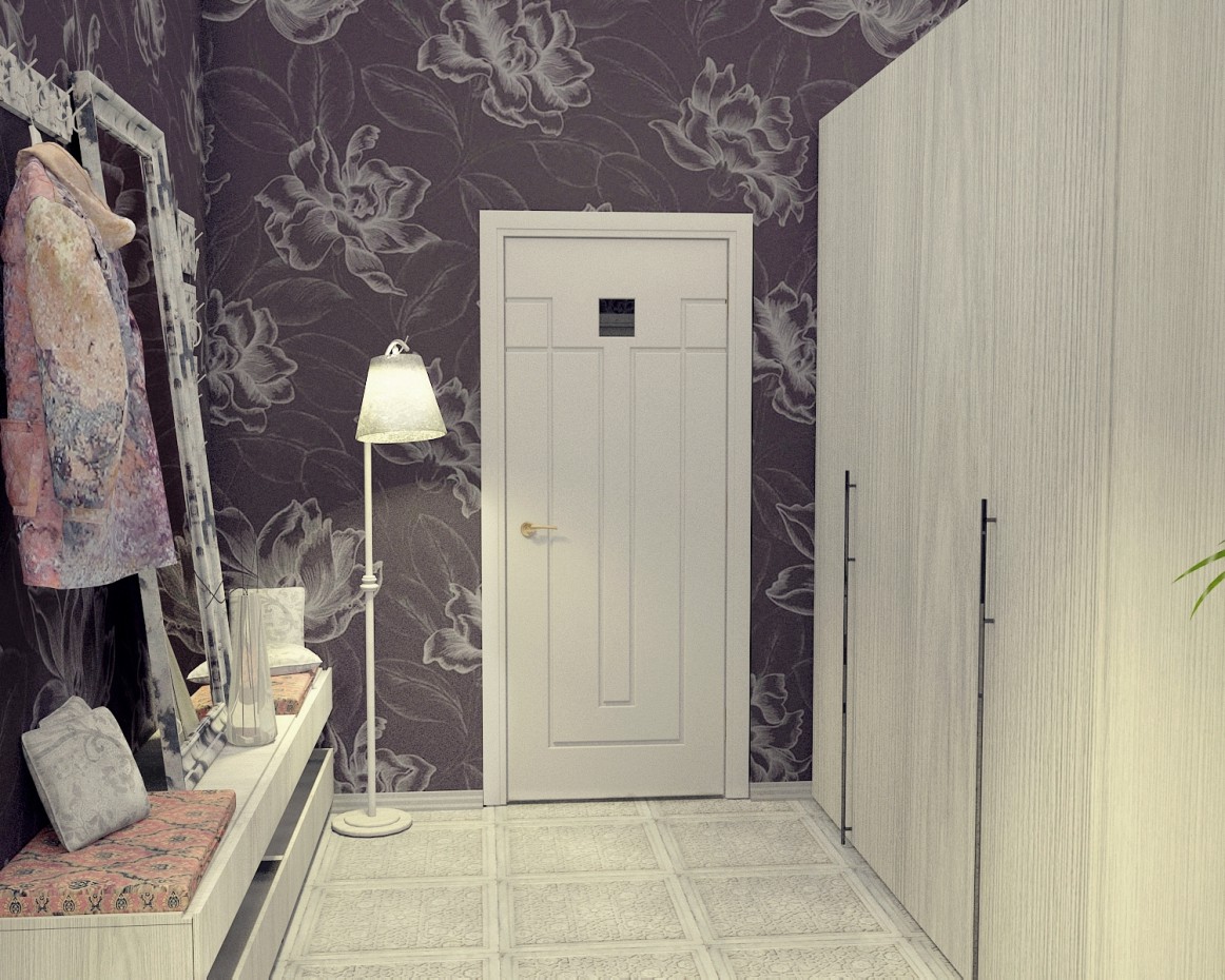 El pasillo en tonos oscuros imagen de El pasillo en tonos oscuros en 3d max vray