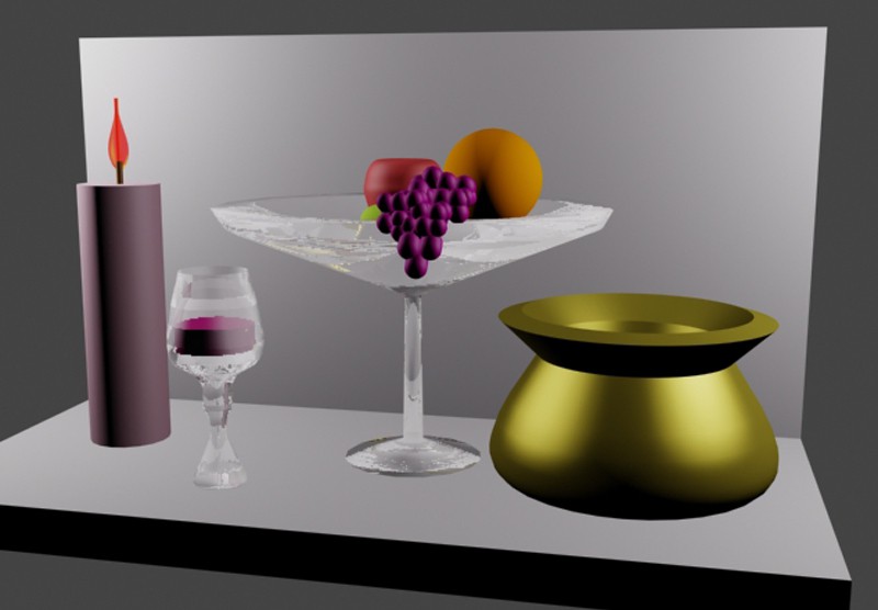 Naturaleza muerta imagen de Naturaleza muerta en 3d max vray