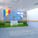 The school entrance in 3d max vray image
