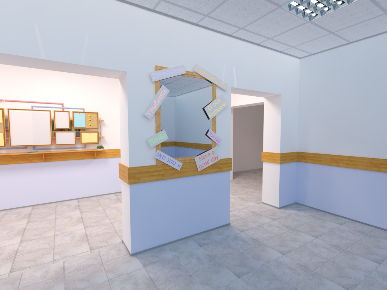 El ingreso a la escuela imagen de El ingreso a la escuela en 3d max vray