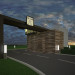 Drive Thru Cafe in 3d max vray image