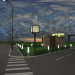 Drive Thru Cafe in 3d max vray image
