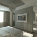 camera da letto moderna in 3d max vray immagine