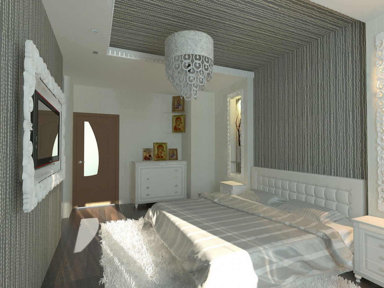 спаленка модерн спаленка модерн в 3d max vray изображение