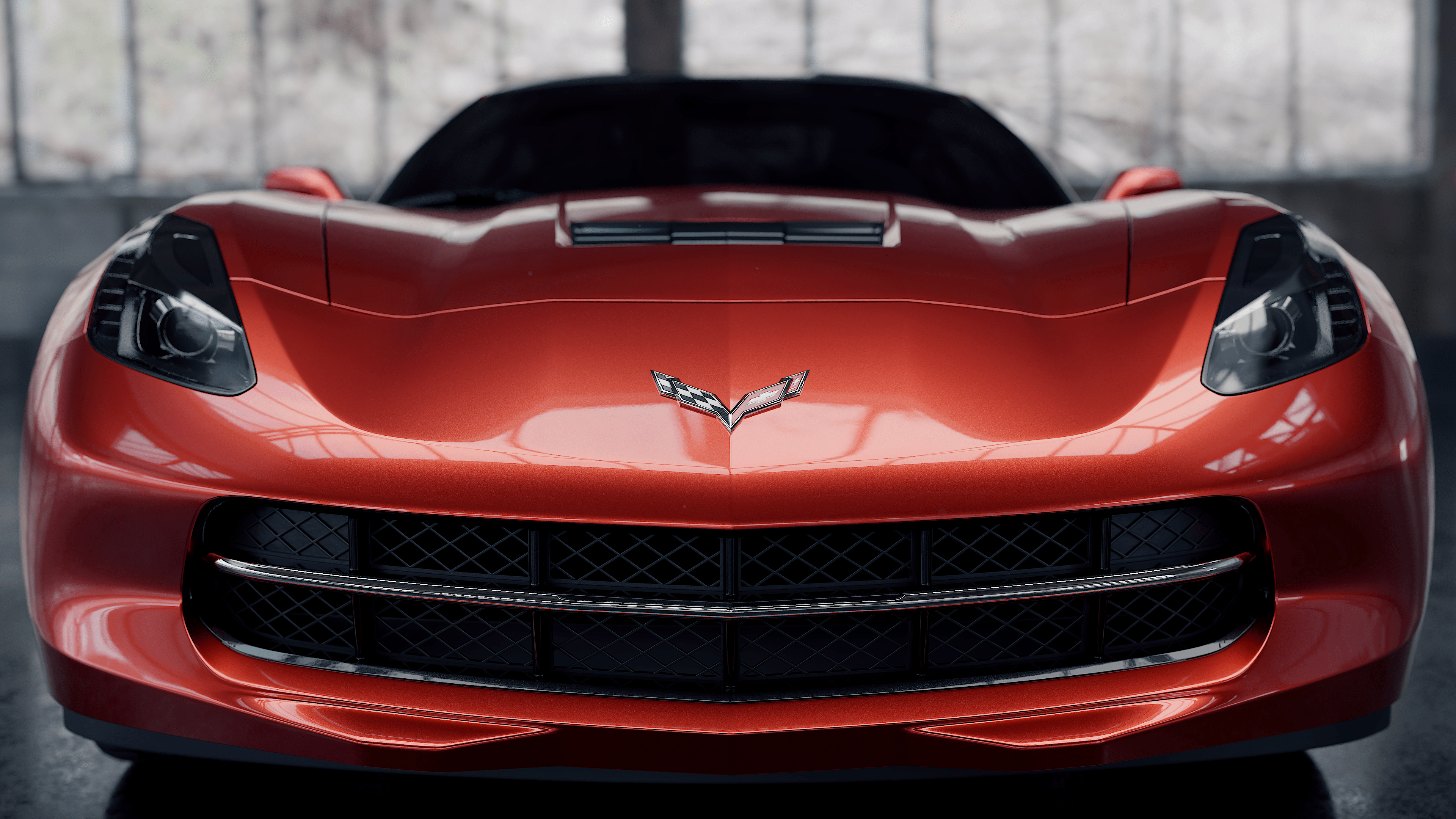 Chevrolet corvette in Blender cycles render image
