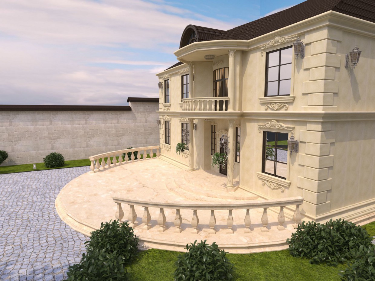 country house country house in 3d max vray image