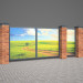 Swing Gates in 3d max 3d visualization of the project in the Swing Gates 3d max, render vray 2.5 of inna_s