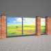 Swing Gates in 3d max 3d visualization of the project in the Swing Gates 3d max, render vray 2.5 of inna_s