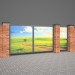 Swing Gates in 3d max 3d visualization of the project in the Swing Gates 3d max, render vray 2.5 of inna_s