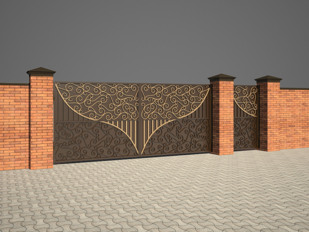 Swing Gates Swing Gates in 3d max vray 2.5 image