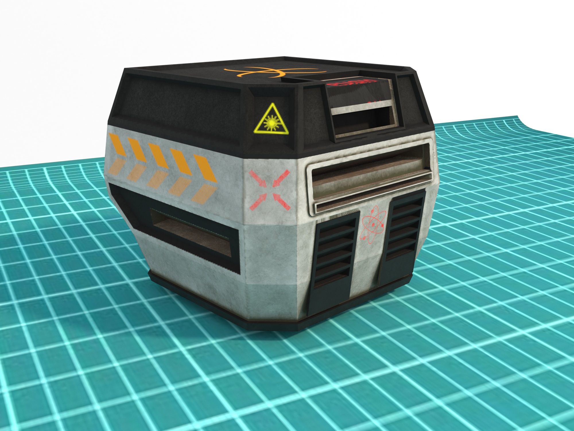 Sci-Fi Box 02 в Blender corona render изображение