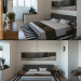Двухкомнатная квартира в 3d max corona render изображение
