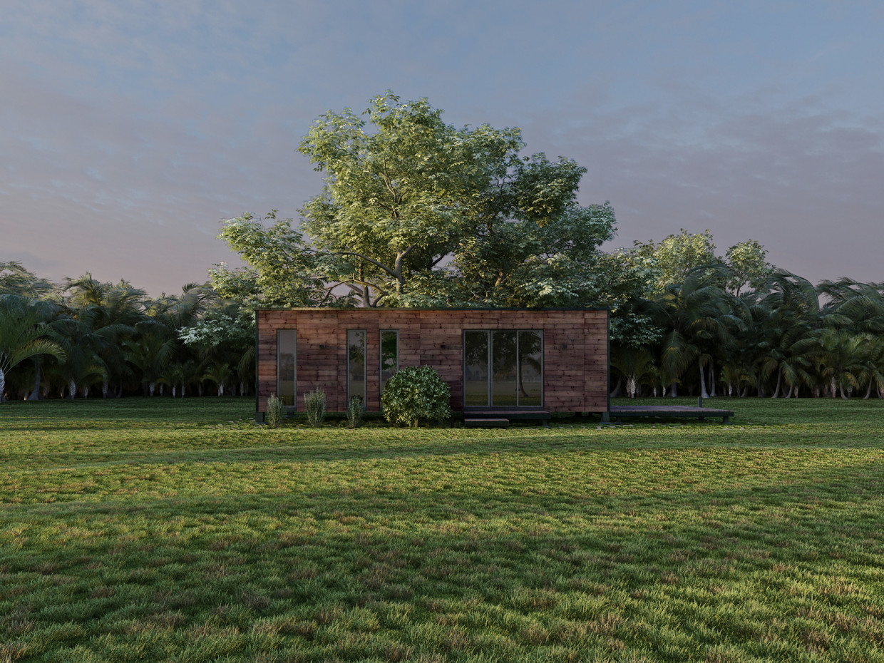 WOODHOUSE in 3d max vray 3.0 image