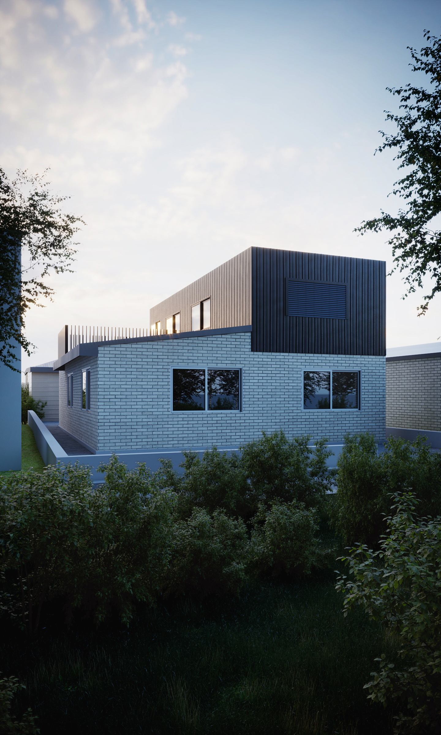Visualization of a private house in 3d max corona render image