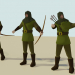 Archer (low-poly) в Blender cycles render изображение