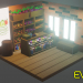 imagen de Tienda de verduras (Low-poly) en Blender cycles render