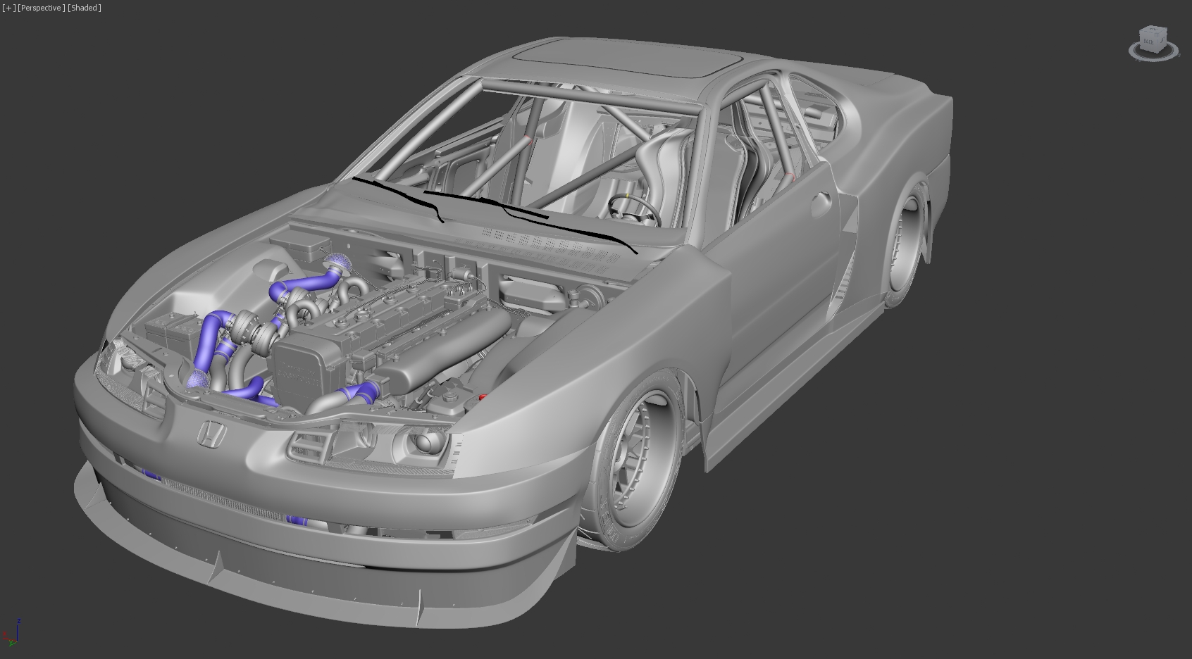 Honda Prelude Thurston in 3d max vray 3.0 resim