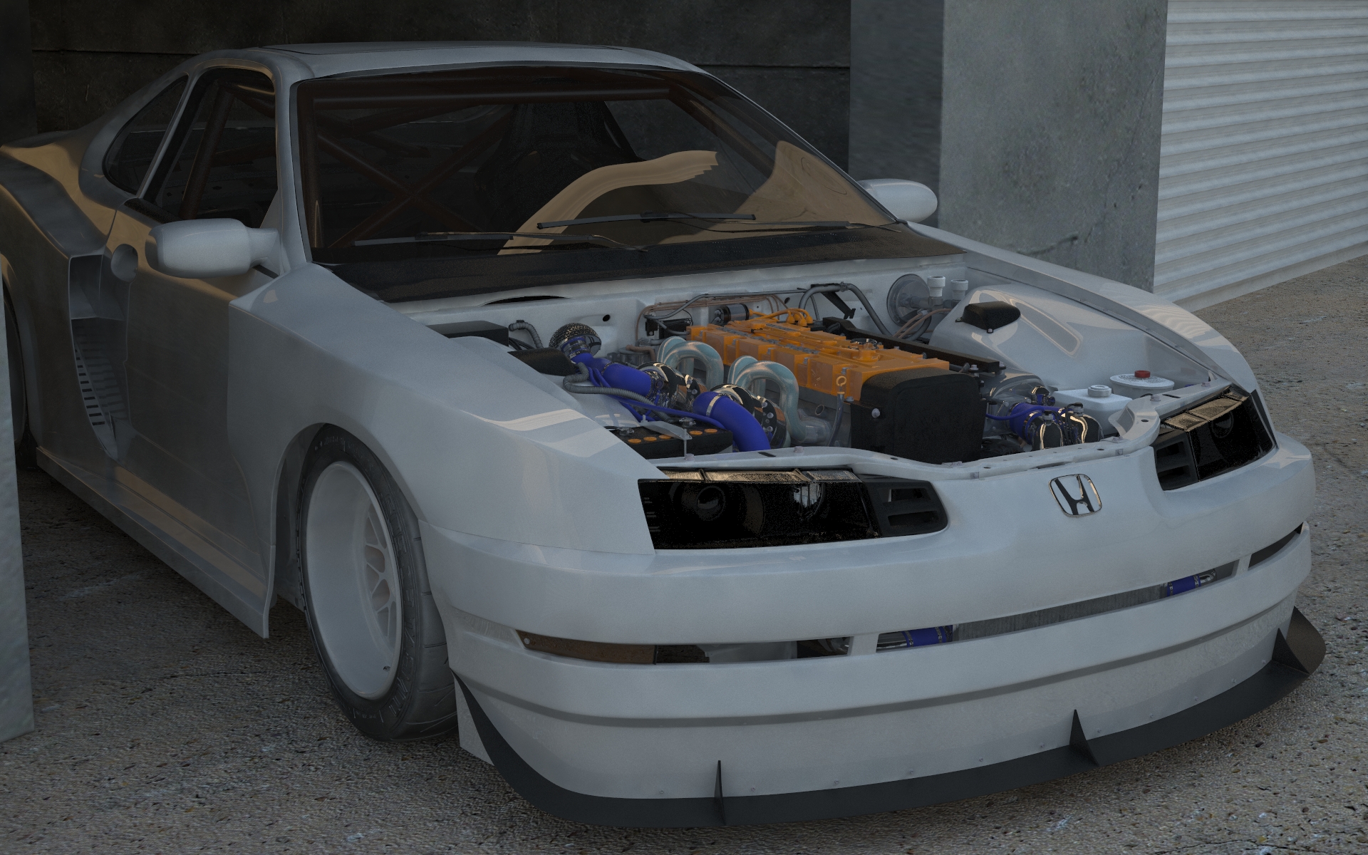 Honda Prelude Thurston in 3d max vray 3.0 resim