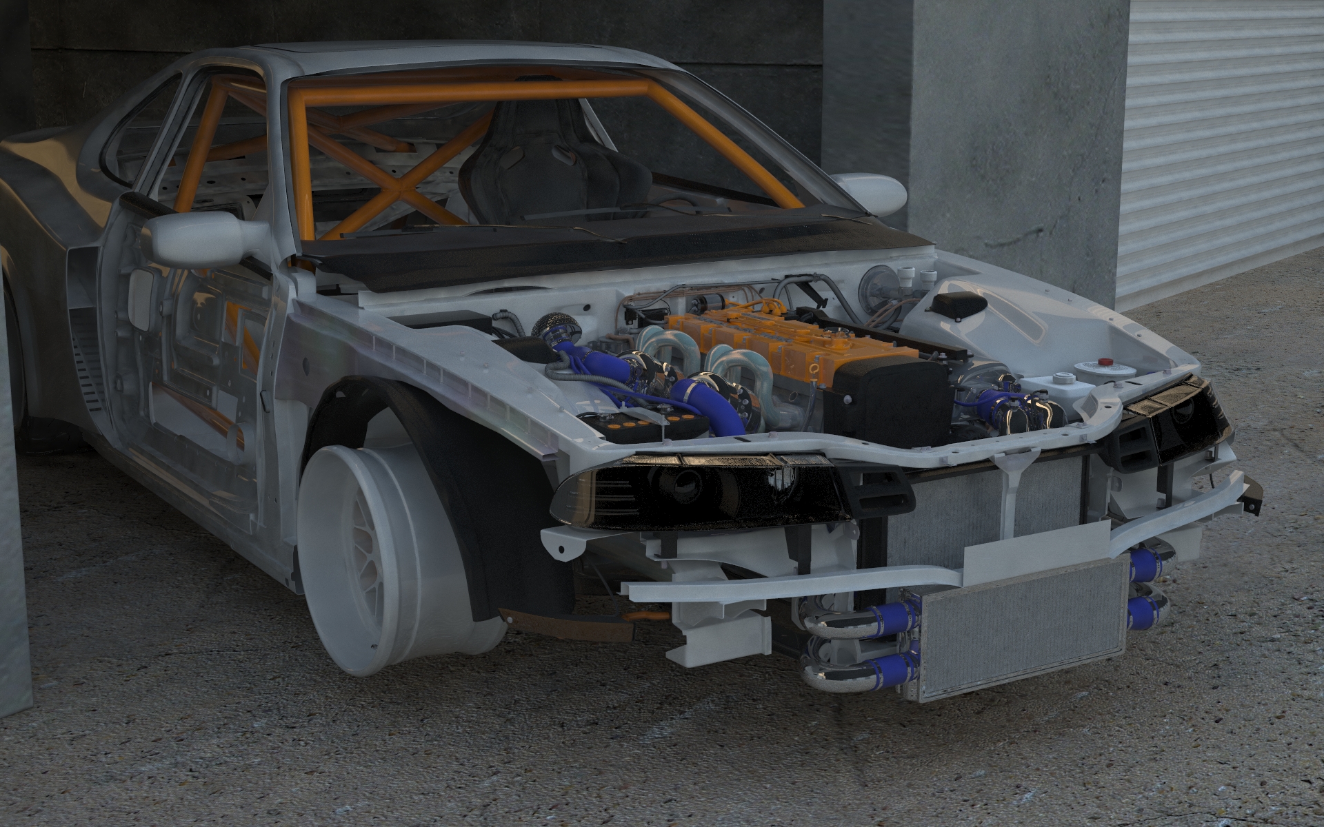 Honda Prelude Thurston в 3d max vray 3.0 изображение