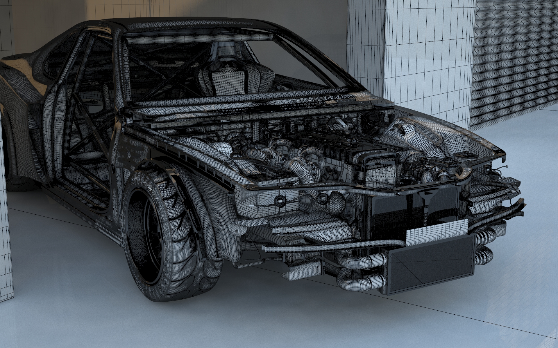 Honda Prelude Thurston in 3d max vray 3.0 resim