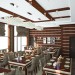 Restaurant in 3d max vray image