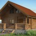 House from logs in 3d max vray image