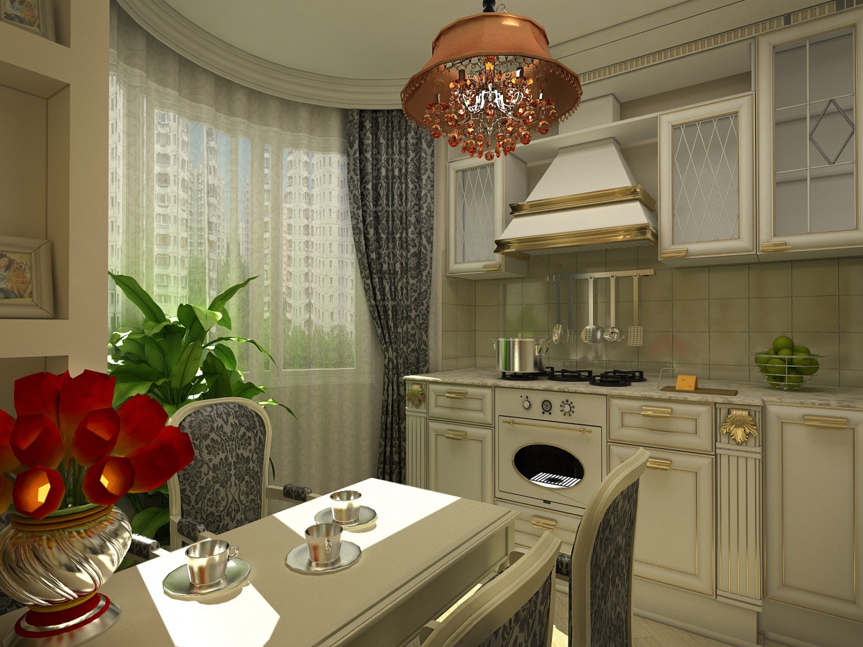 кухня кухня в 3d max vray изображение