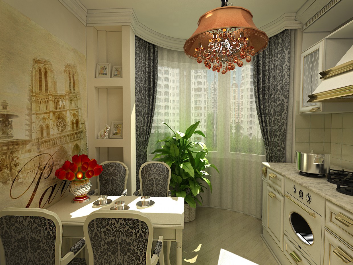 кухня кухня в 3d max vray изображение