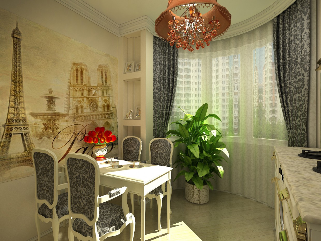 кухня кухня в 3d max vray изображение