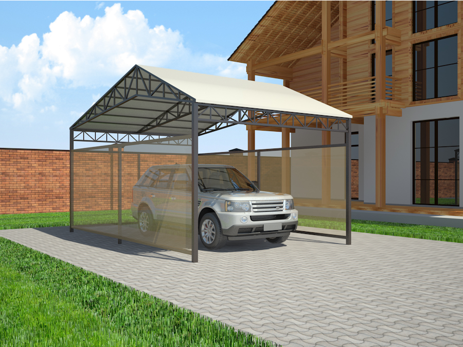 Carport in 3d max 3d visualization of the project in the Carport 3d max, render vray 2.5 of inna_s