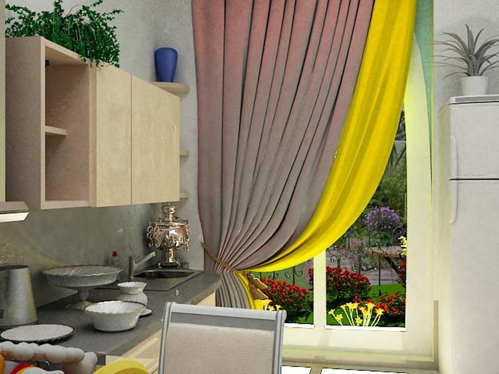 Combined room in 3d max vray image