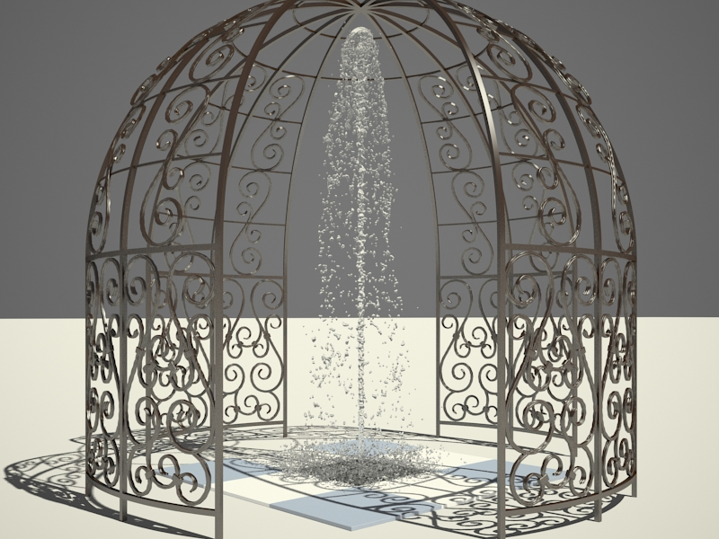 Fountain in the cage Fountain in the cage in 3d max vray 2.5 image