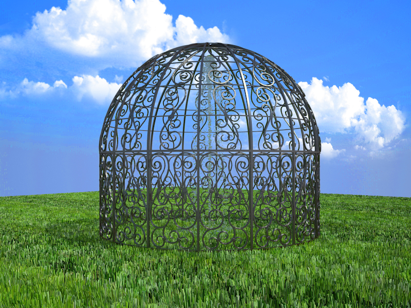 Fountain in the cage Fountain in the cage in 3d max vray 2.5 image