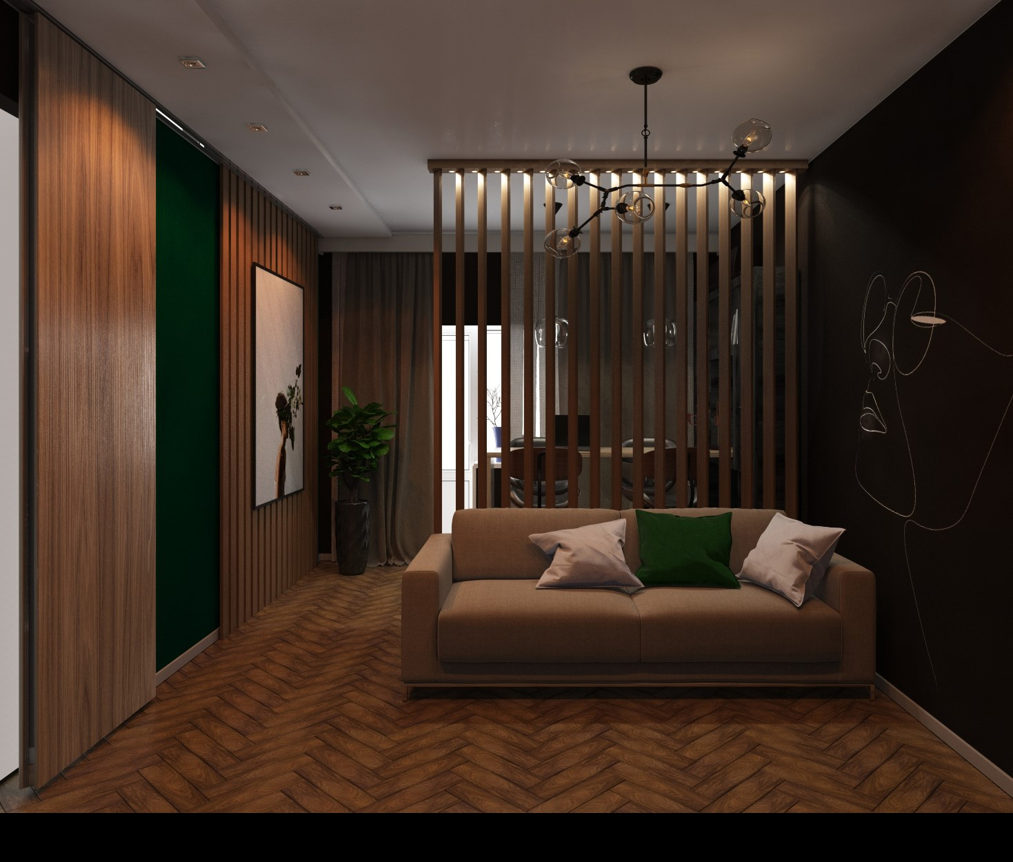 Interior living room in 3d max vray 3.0 image