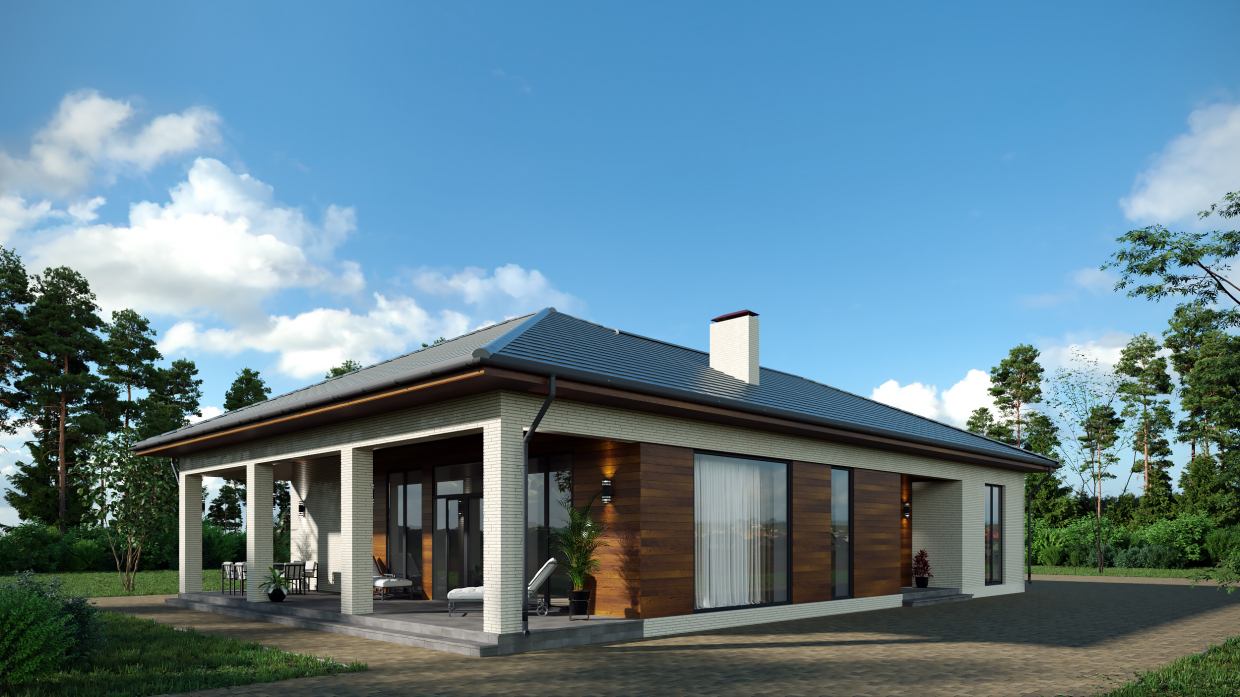 Guest House in 3d max corona render immagine