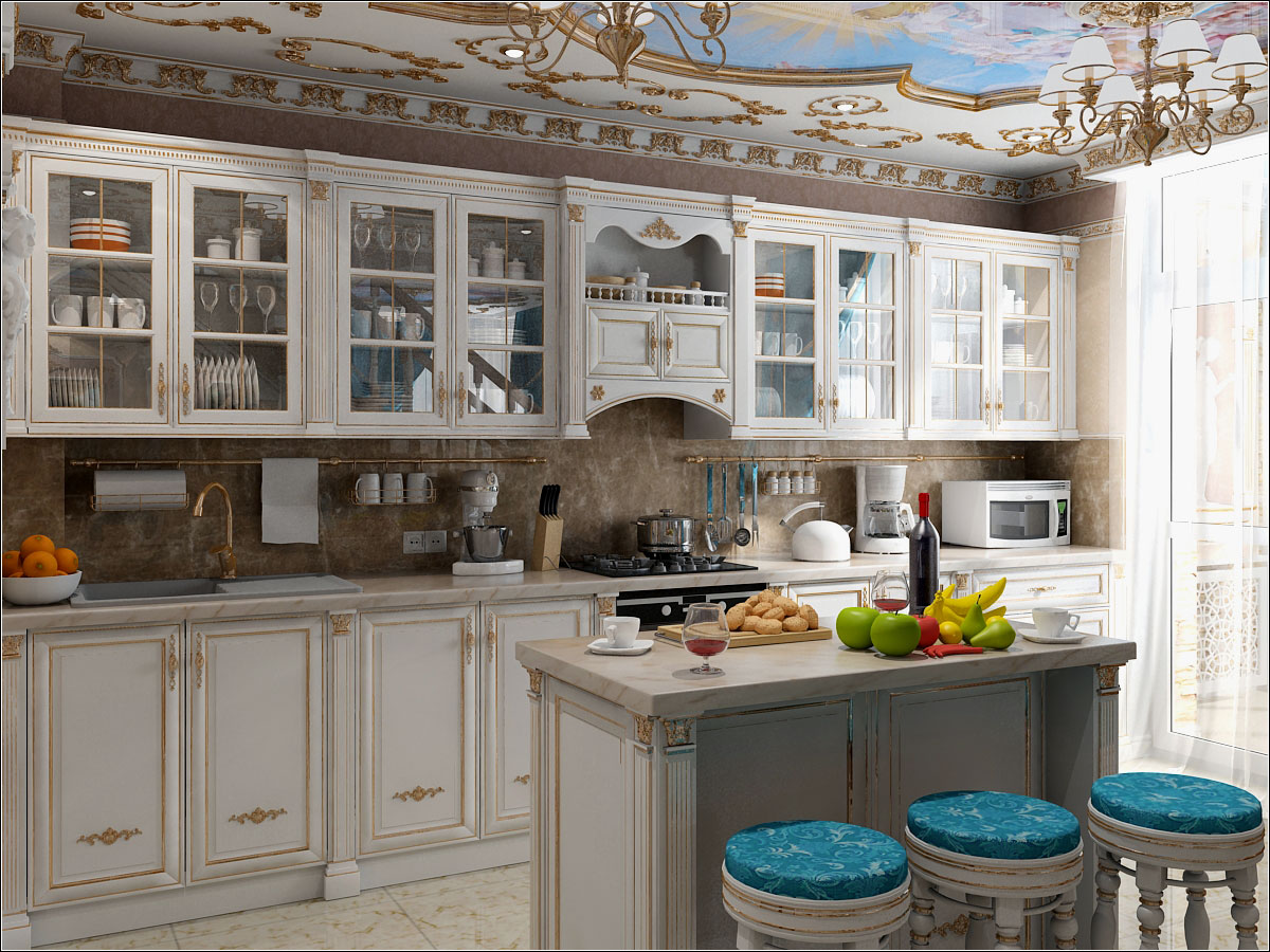 Design de interiores de cozinha em Chernihiv em 3d max vray 1.5 imagem