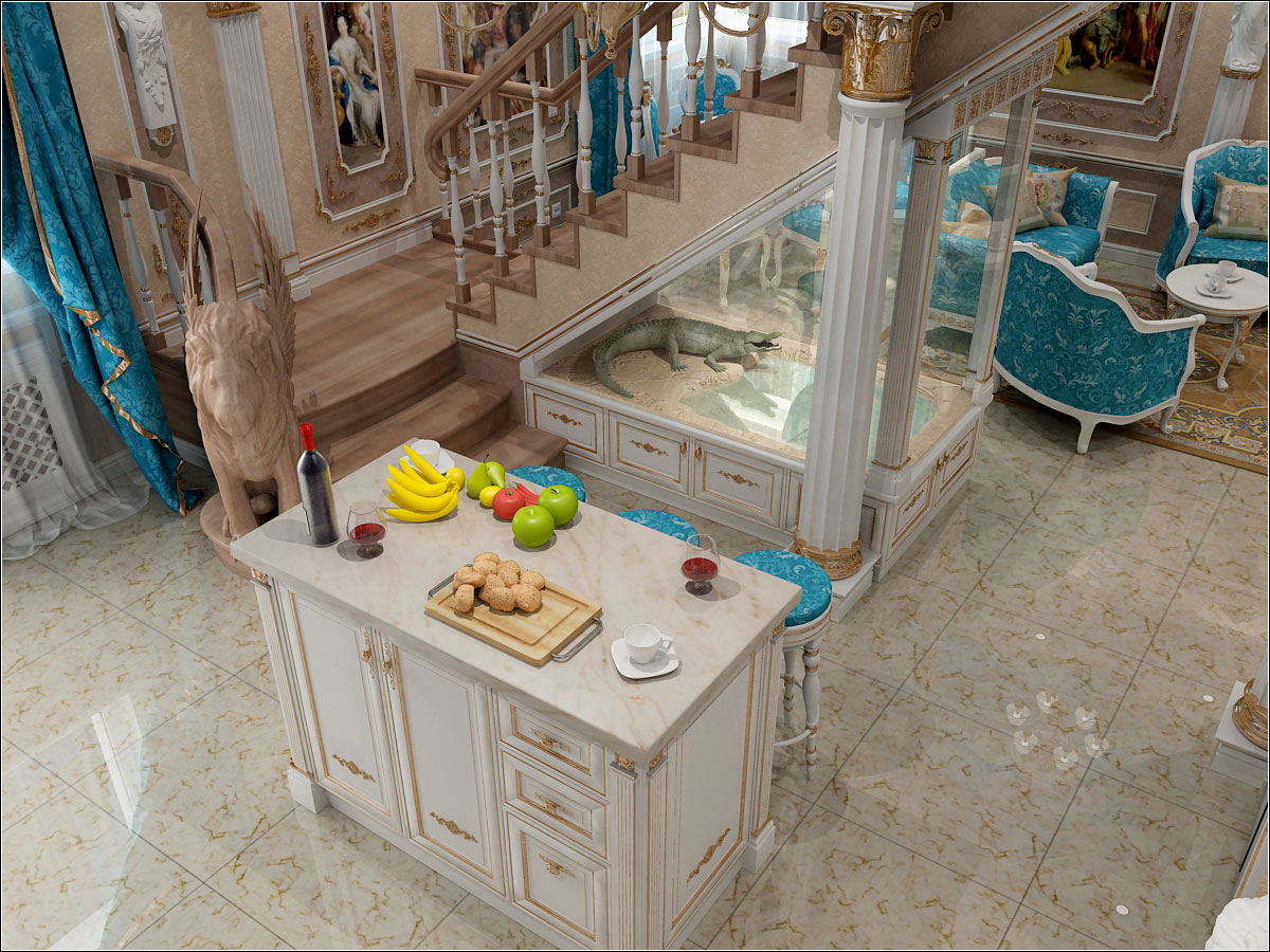 imagen de Diseño de interiores de cocina en Chernihiv. en 3d max vray 1.5