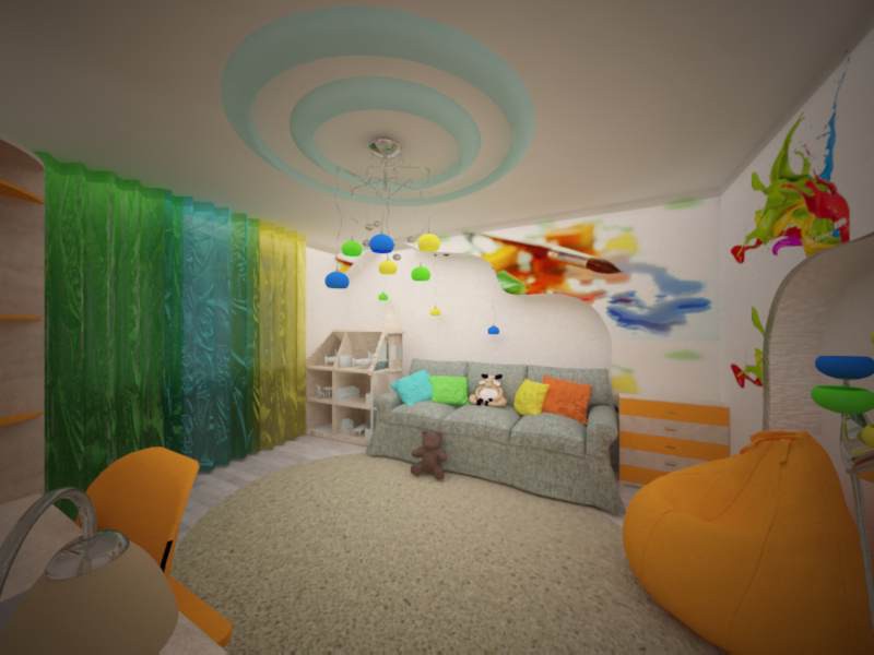 Kindergarten in 3d max vray Bild