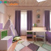 Children's bedroom in 3d max corona render image