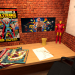 Комната фаната Marvel в 3d max corona render изображение
